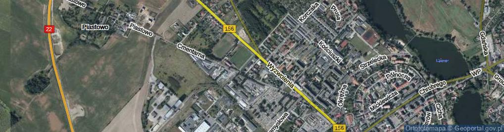 Zdjęcie satelitarne Kusocińskiego Janusza ul.